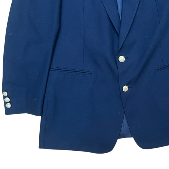 🧥 Givenchy Paris Black Wool Blazer Tailored Classic Designer Jacket Size 42L - Picture 3 of 6